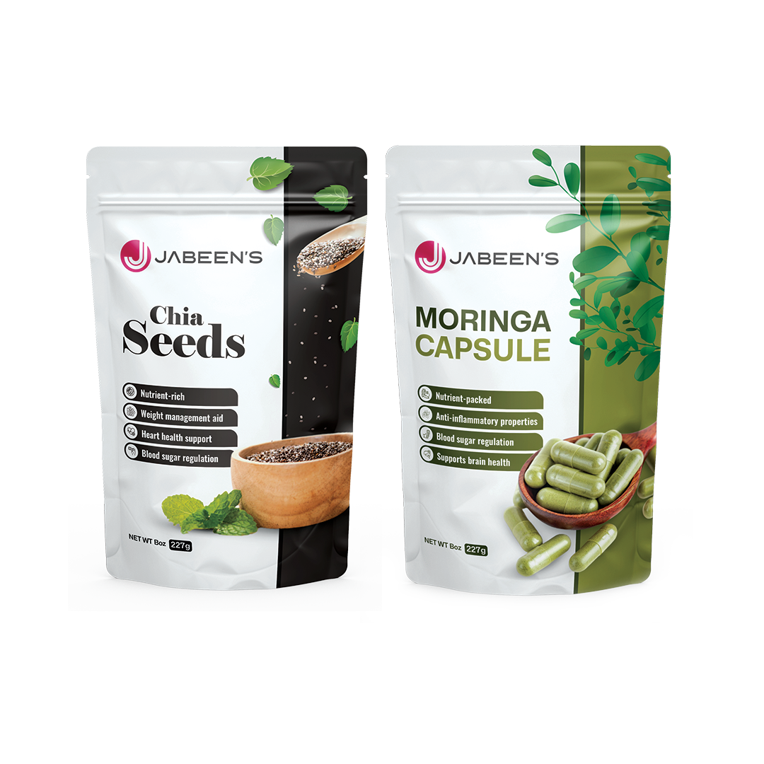 Pack of Moringa Capsule & Chia Seeds 900g (Chia Seeds 100 Capsule)