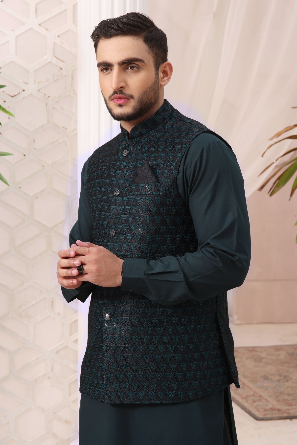 waistcoat, waistcoat online, Embroidered Waistcoat
