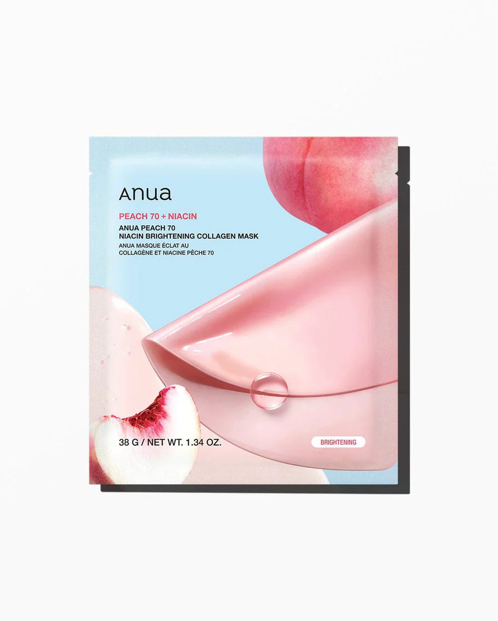 "Anua Peach, Niacinamide Mask, Brightening Mask, Collagen Mask, skin firming, Korean skincare, glowing skin"