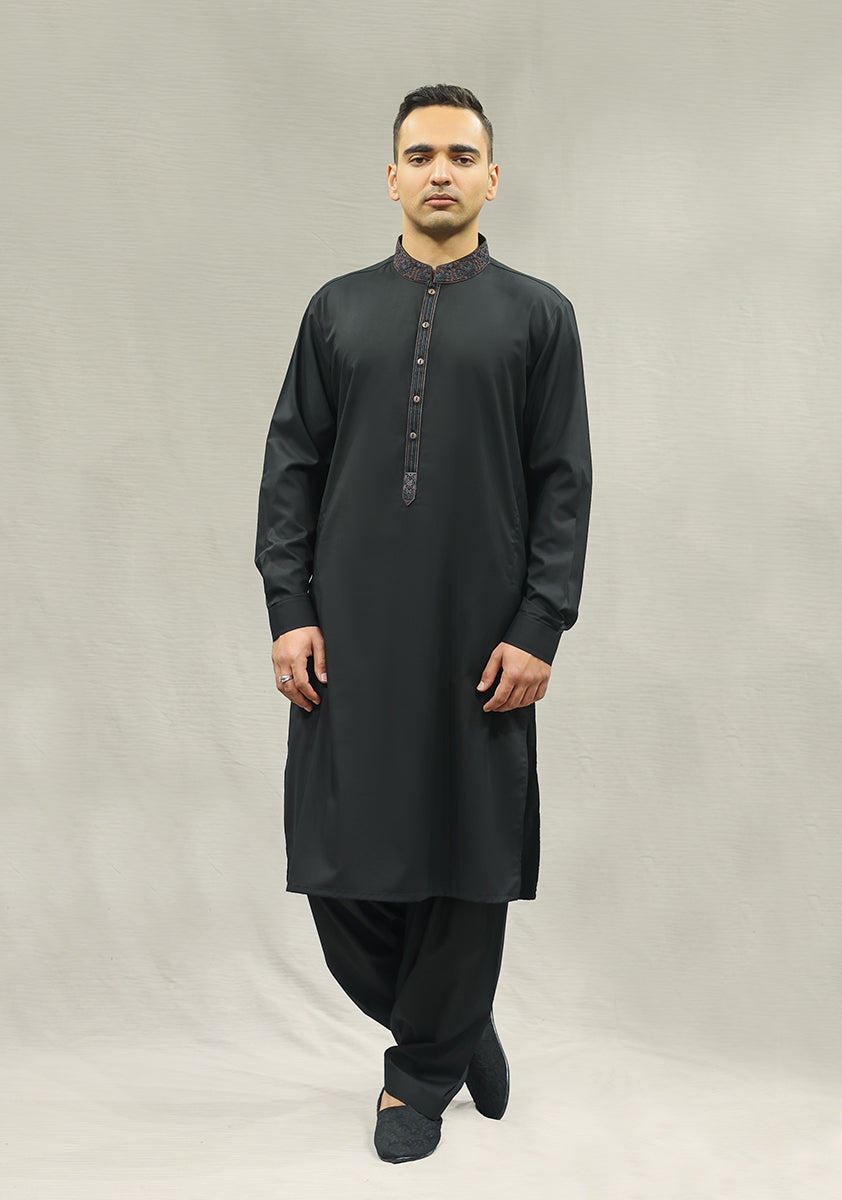 black shalwar kameez, bonanza shalwar kameez, mens black shalwar kameez