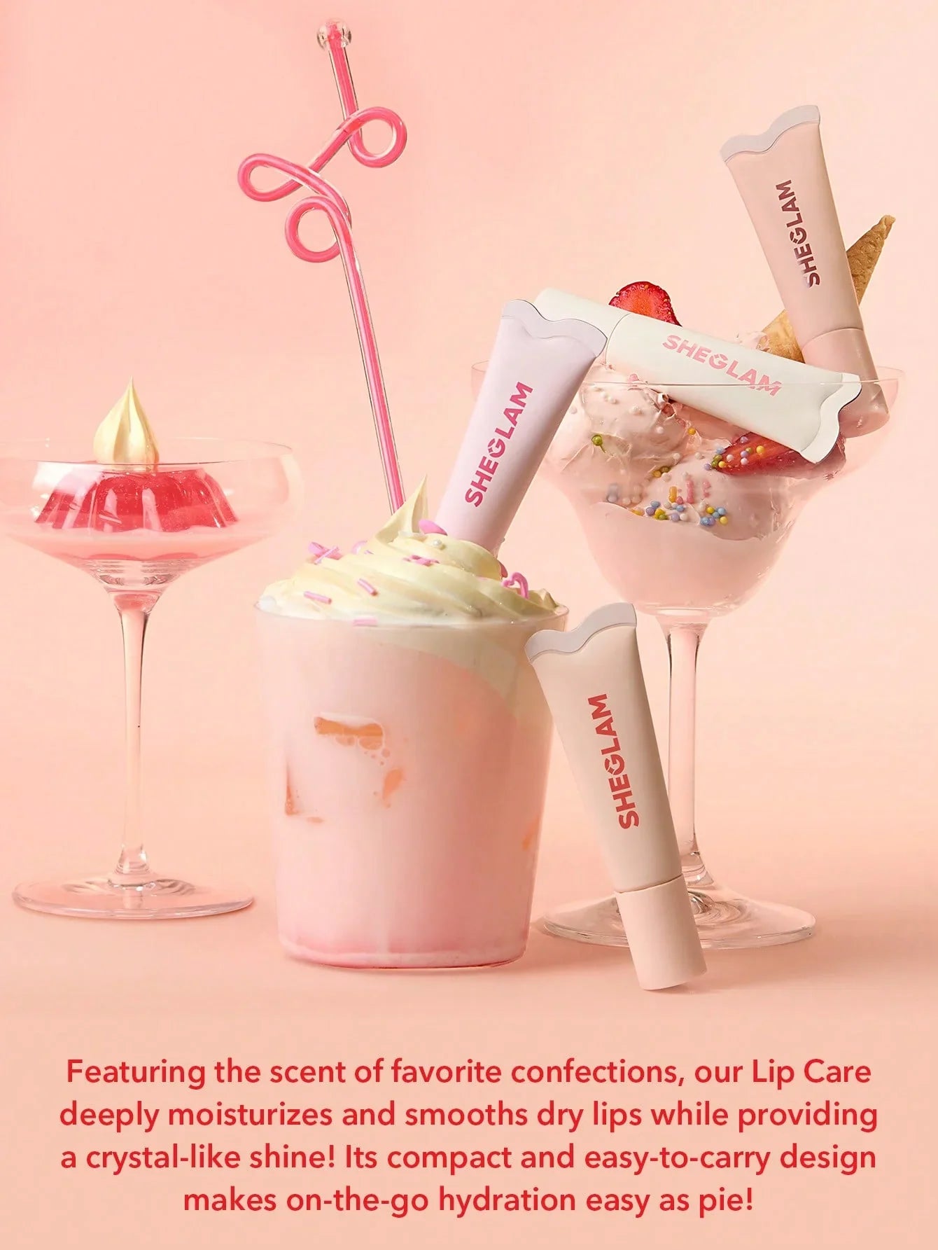 "Sheglam lip care, moisturizing lip balm, hydrating lip balm, lip care, crystal glaze lip balm, nourishing lips"