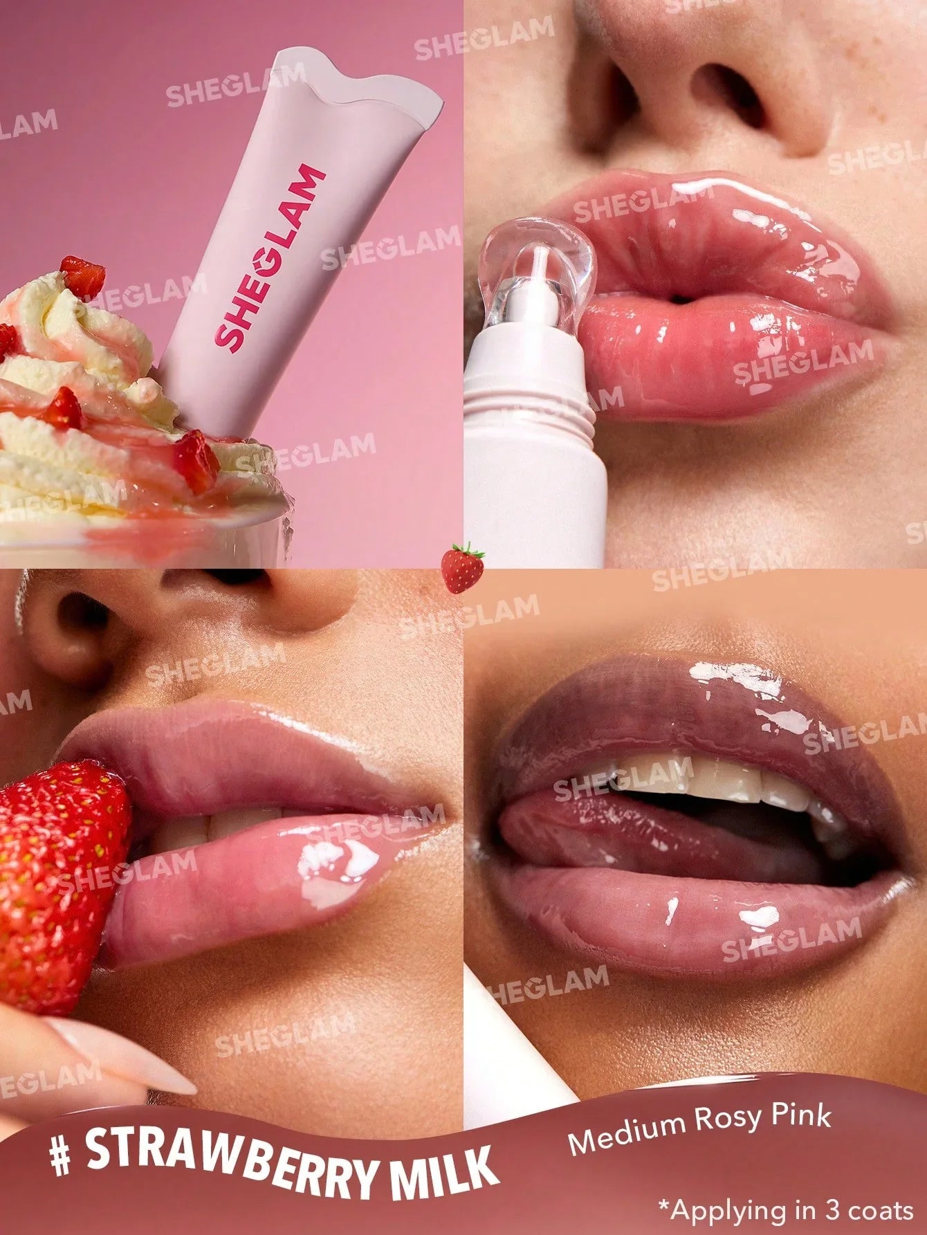 "Sheglam lip care, moisturizing lip balm, hydrating lip balm, lip care, crystal glaze lip balm, nourishing lips"