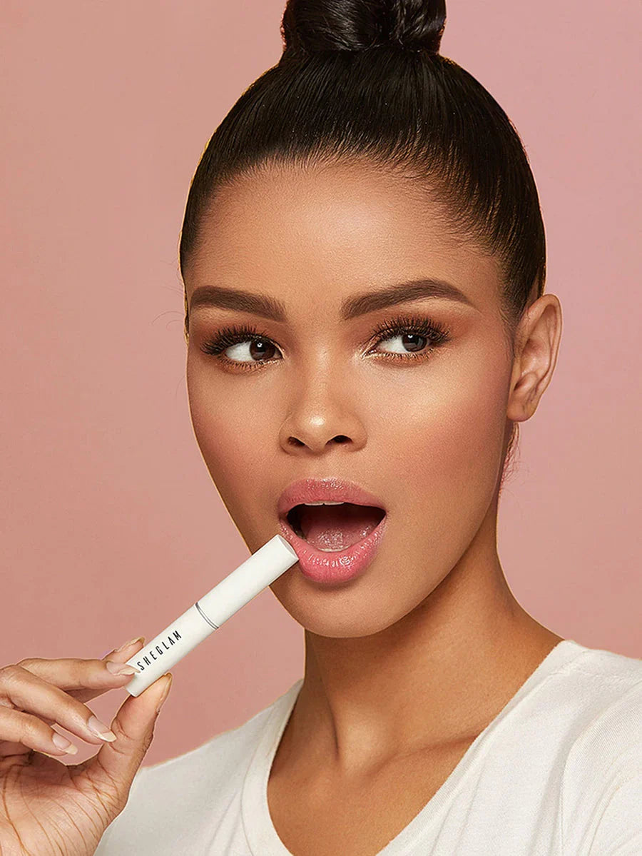 "Sheglam pink lip balm, nourishing lip balm, tinted lip balm, moisturizing lip balm, soft lips, lip care"