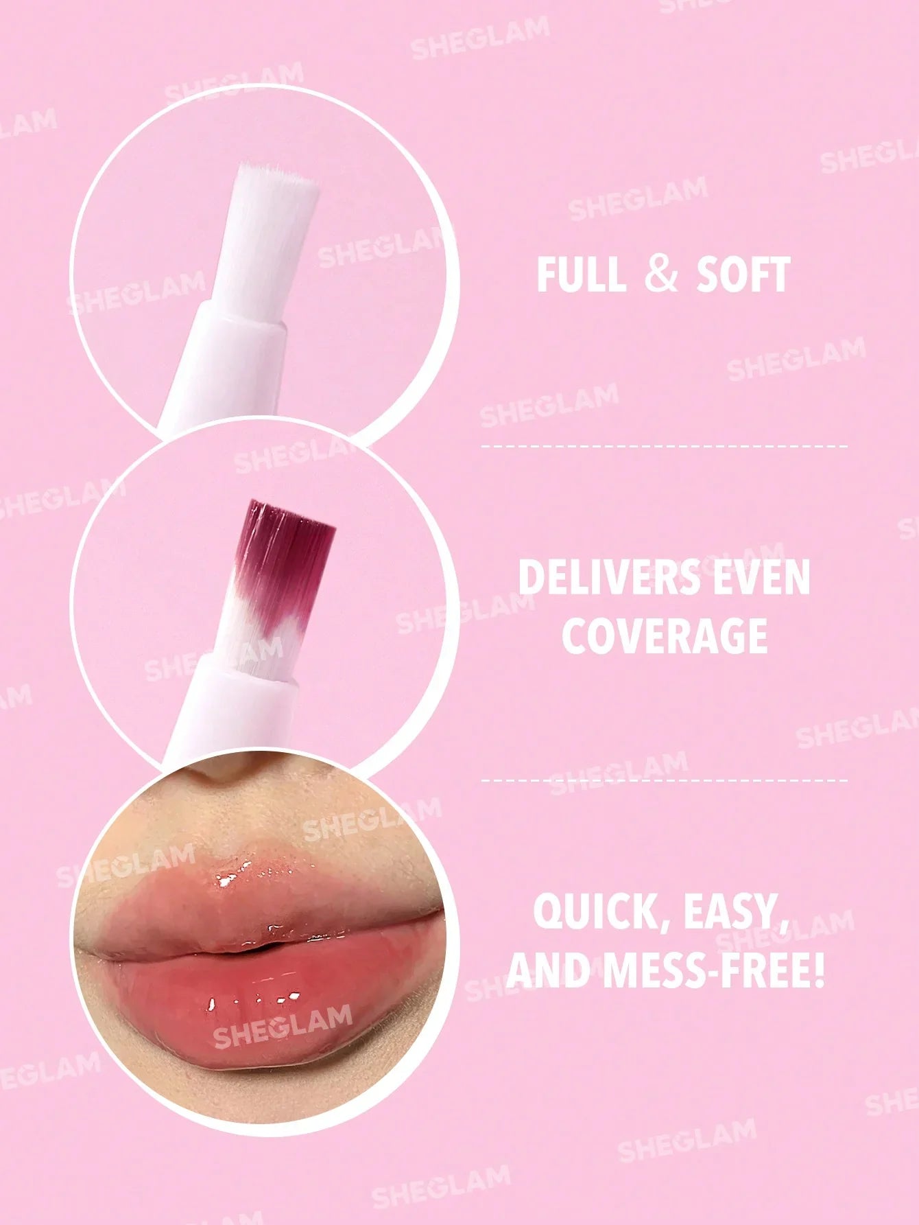 "Sheglam lip balm, peachy lip balm, tinted lip balm, hydrating lip balm, lip care, moisturizing lip product"