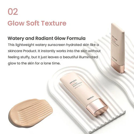 heimish Artless Glow Tinted Sunscreen Shine Beige SPF50+ PA+++ 40ml