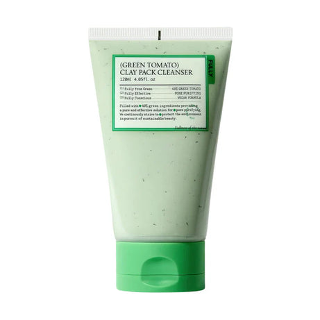 "Green Tomato Cleanser, clay pack cleanser, detoxifying cleanser, purifying cleanser, acne treatment, skincare"