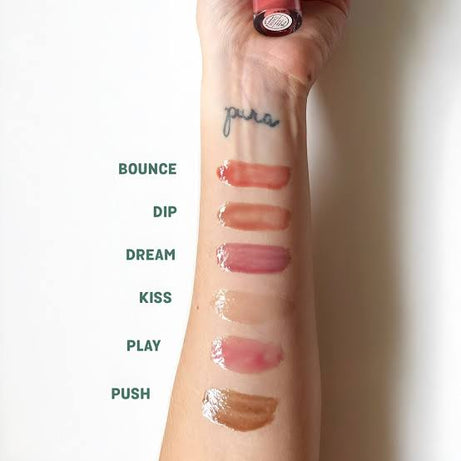 Saie Glossy Bounce Hydrating Lip Oil for smooth, glossy lips