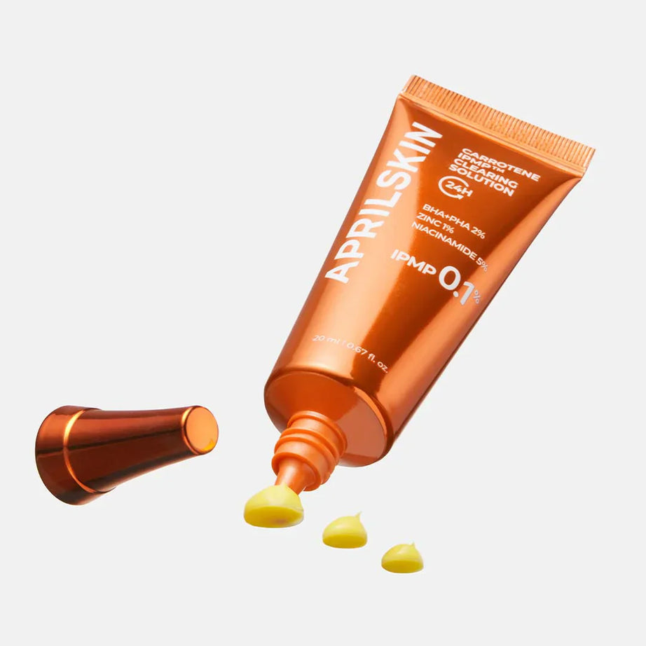 "April Skin Carrotene, IPMP, Acne Solution, Skin Clearing Solution, Korean skincare, acne treatment"