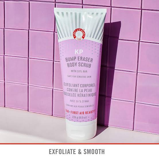 First Aid Beauty KP Bump Eraser Body Scrub with 10% AHA 56g