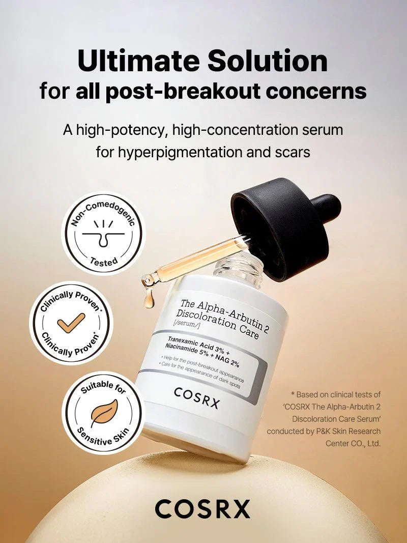 The Alpha-Arbutin 2% Discoloration Care Serum for brighter skin