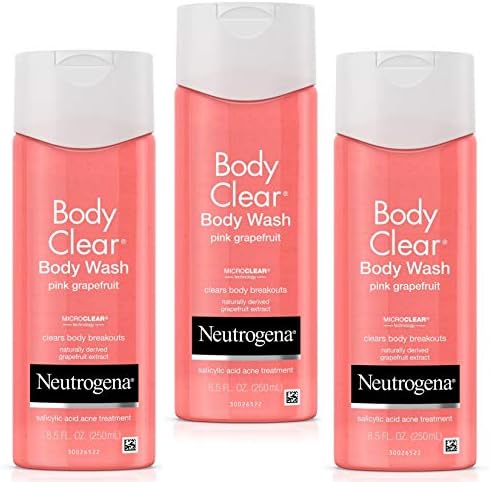 Pink Grapefruit Salicylic Acid Acne Treatment Body Wash for Clear Skin