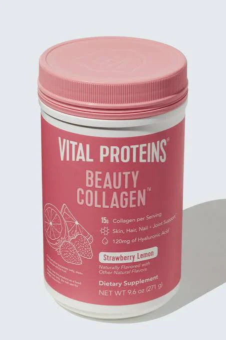 Vital Proteins Beauty Collagen Strawberry Lemon Flavor 9.6oz