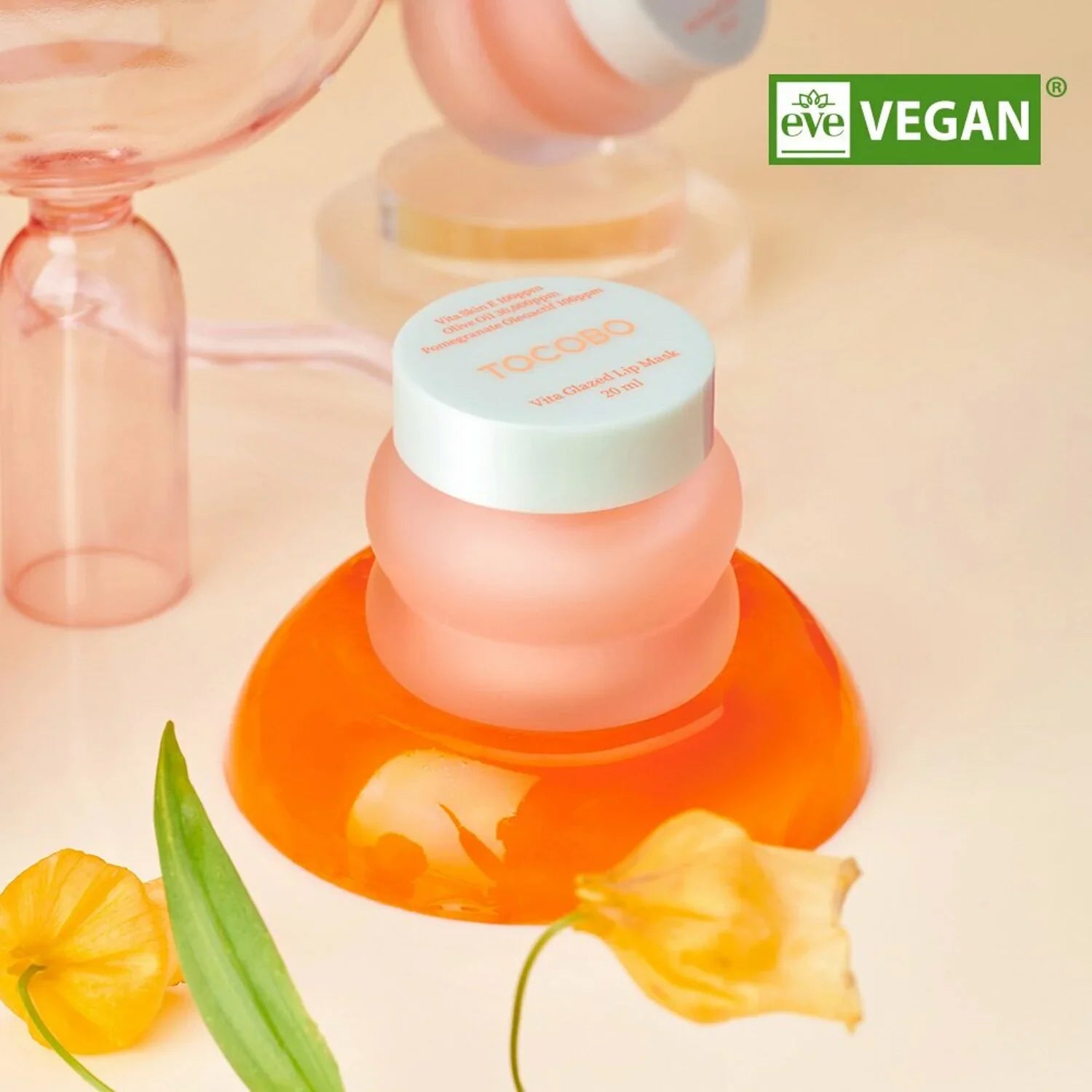 "Tocobo lip mask, vitamin C lip mask, hydrating lip mask, nourishing lip mask, smooth lips, glazed lip mask"