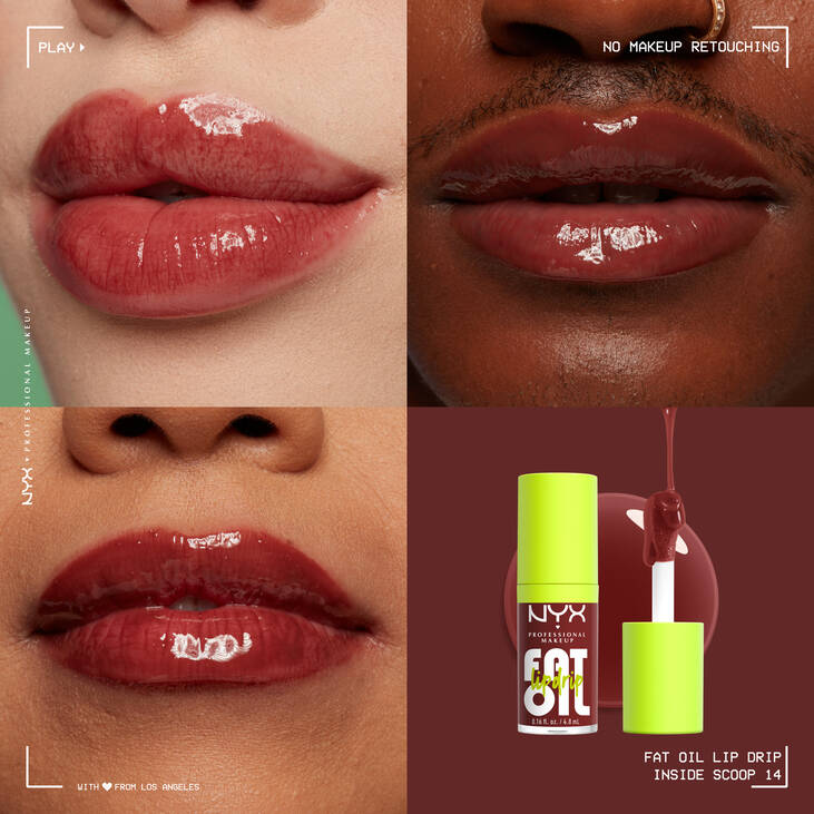 "NYX Lip Drip, lip oil, glossy lip oil, lip care, shiny lips, hydrating lip oil, lip gloss"