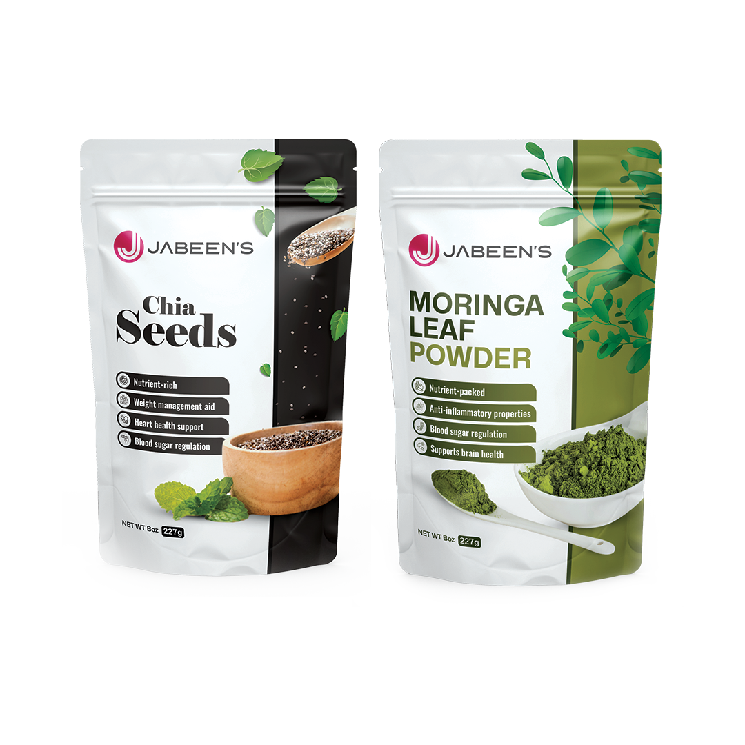 Moringa Powder & Chia Seeds Pack, Superfood Vitality