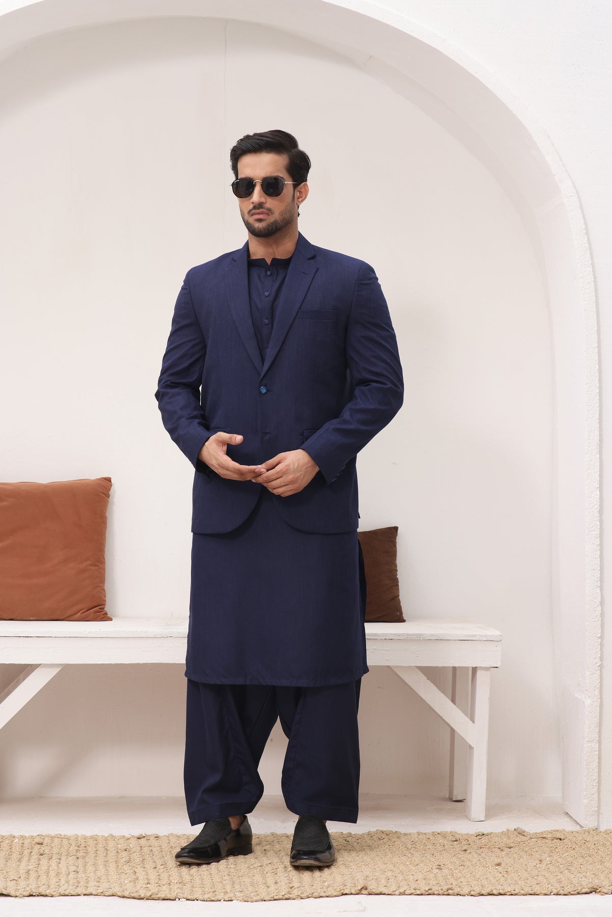 Blue coat, waistcoat, coat