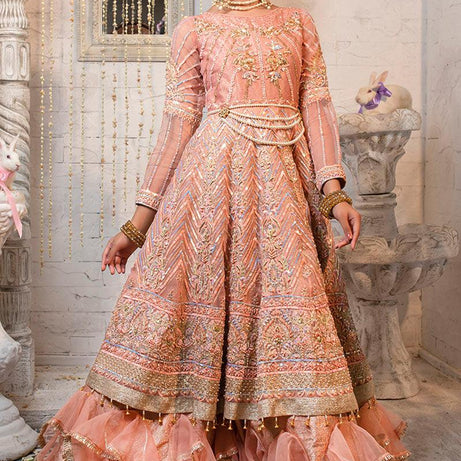 , elegant bridal gowns for women, Zahra Ahmad premium bridal collection