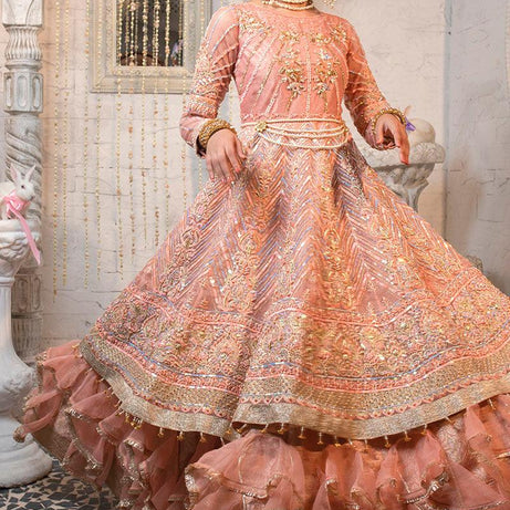 , elegant bridal gowns for women, Zahra Ahmad premium bridal collection