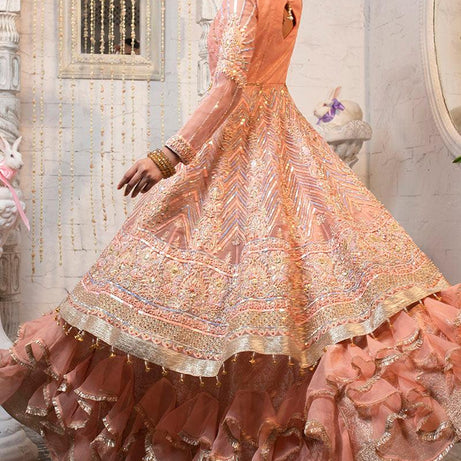 , elegant bridal gowns for women, Zahra Ahmad premium bridal collection