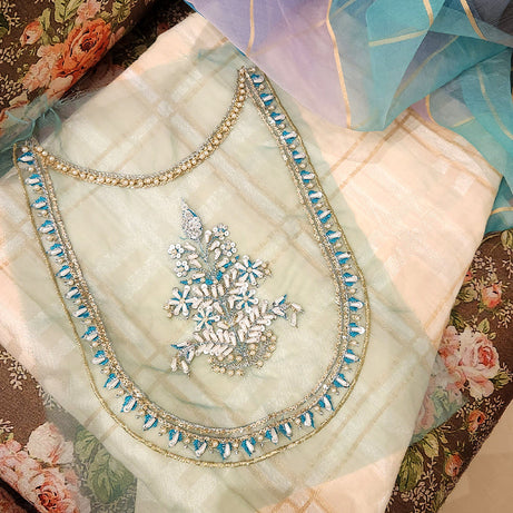 , exquisite women's unstitched Jabeen fabric, Zahra Ahmad stylish unstitched designs