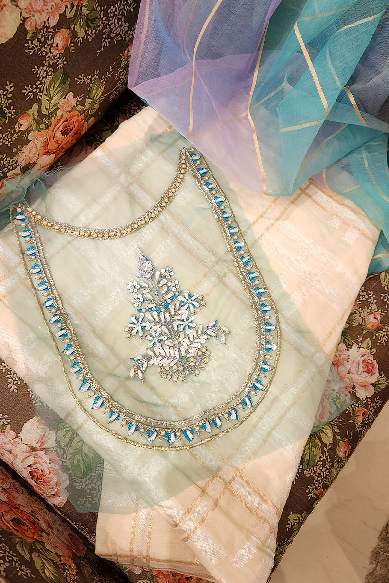 , exquisite women's unstitched Jabeen fabric, Zahra Ahmad stylish unstitched designs