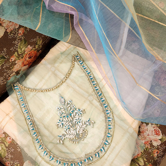 , exquisite women's unstitched Jabeen fabric, Zahra Ahmad stylish unstitched designs