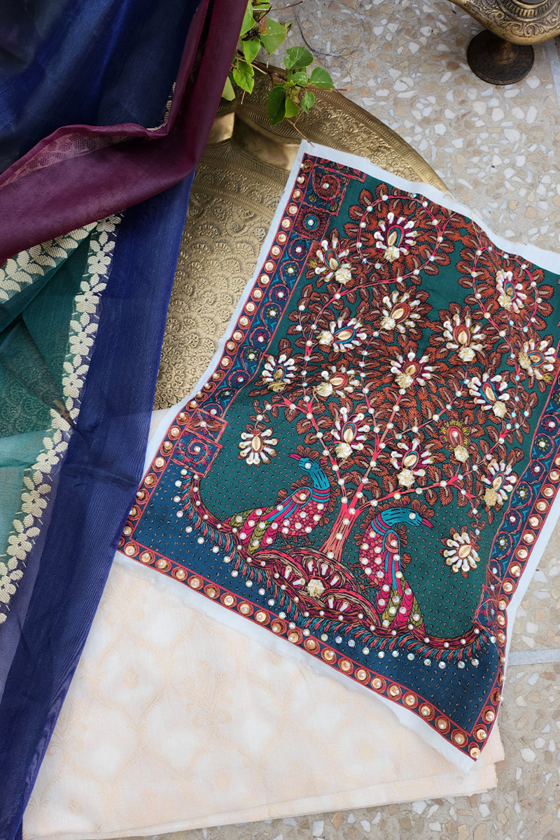 , exquisite women's unstitched Morbagh fabric, Zahra Ahmad premium Morbagh collection