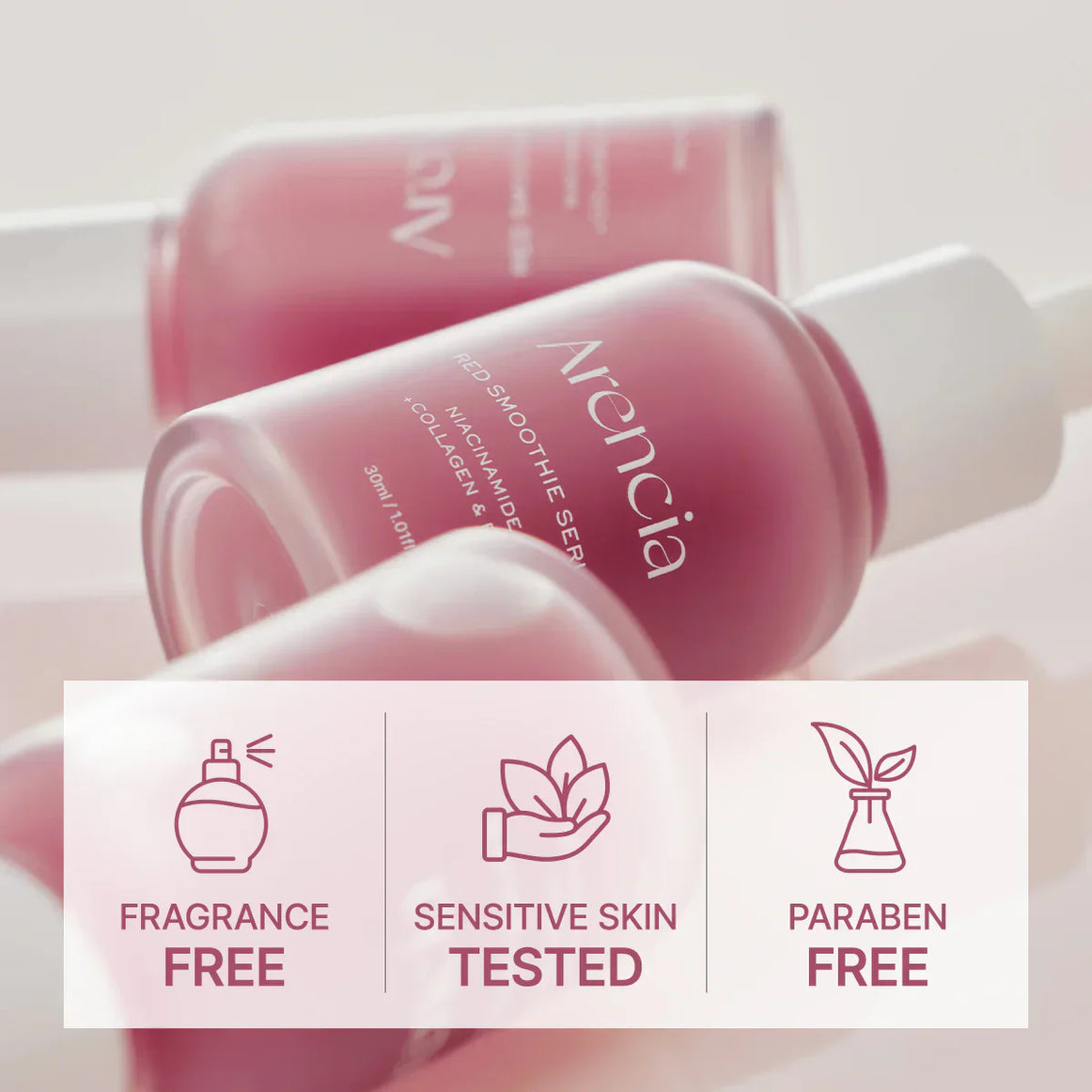 Arencia Red Smoothie Serum 8 30ml for vibrant and healthy skin