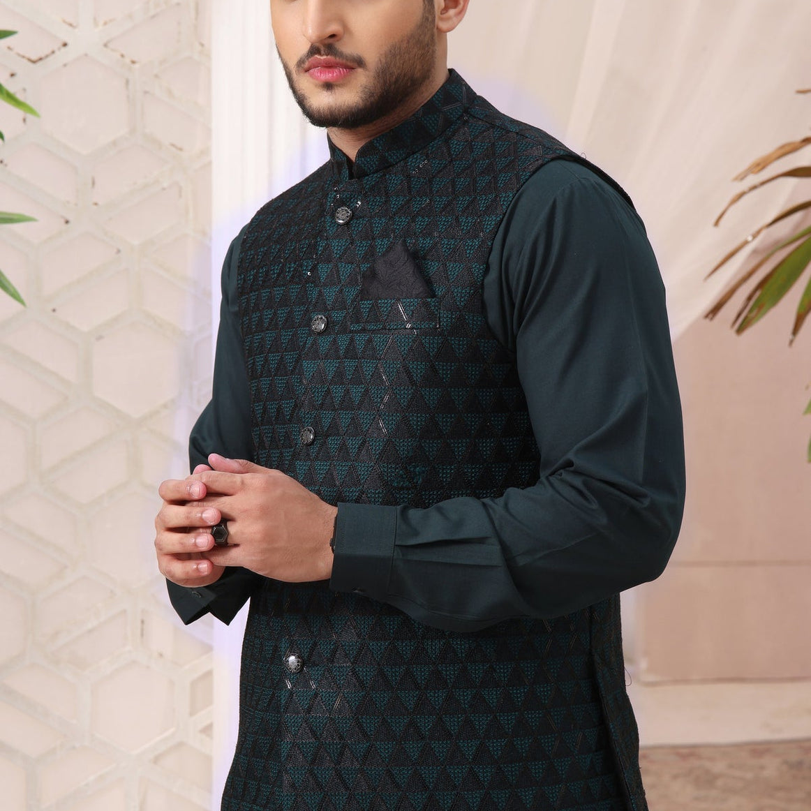 waistcoat, waistcoat online, Embroidered Waistcoat