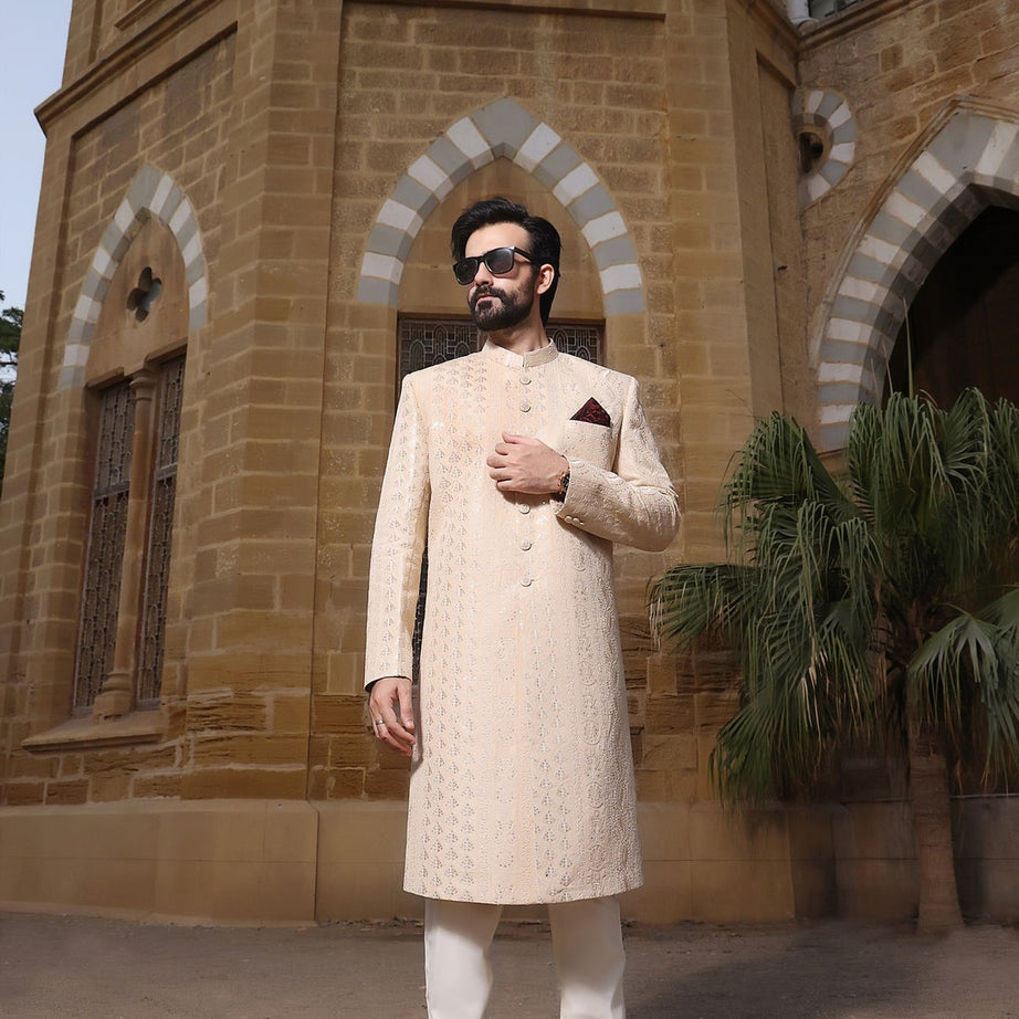 black sherwani, black sherwani for men, sherwani online