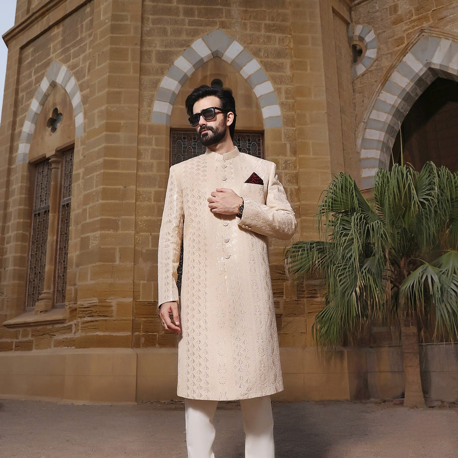 black sherwani, black sherwani for men, sherwani online