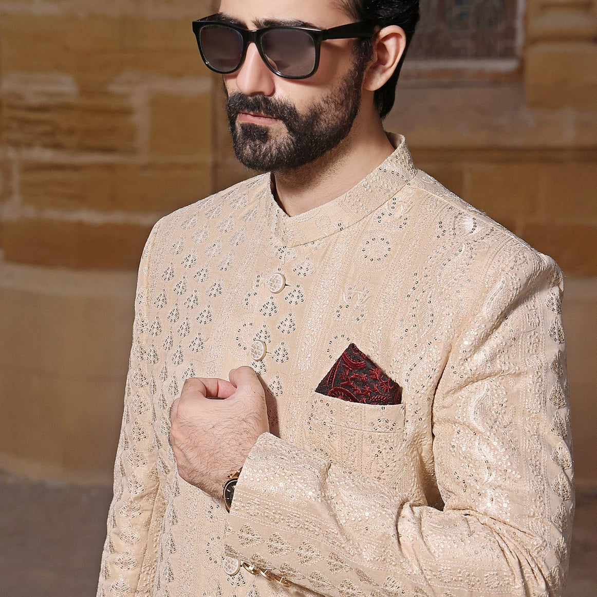 black sherwani, black sherwani for men, sherwani online