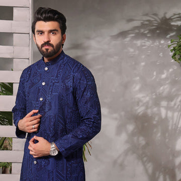 mens black sherwani, off white sherwani, Plain Sherwani