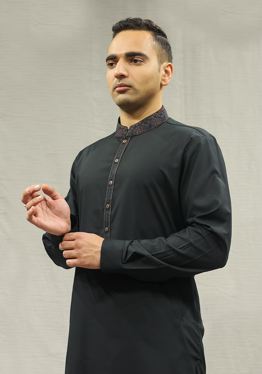 black shalwar kameez, bonanza shalwar kameez, mens black shalwar kameez