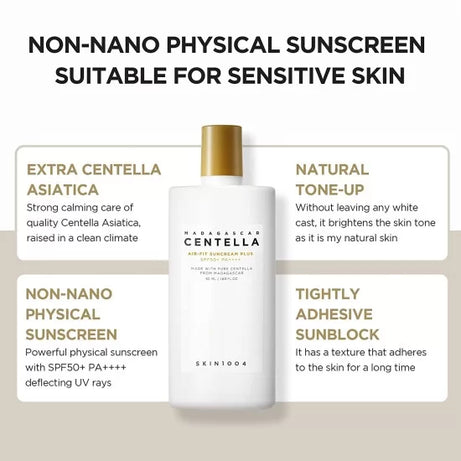 Skin1004 Madagascar Centella Air-Fit Suncream Plus for sun protection