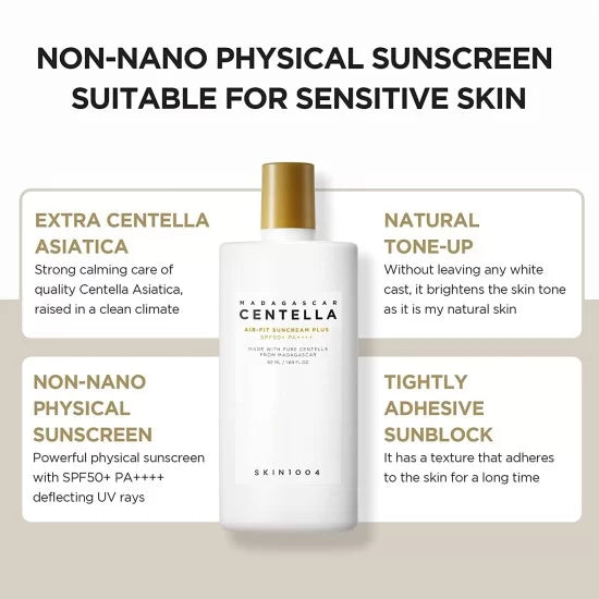 Skin1004 Madagascar Centella Air-Fit Suncream Plus for sun protection