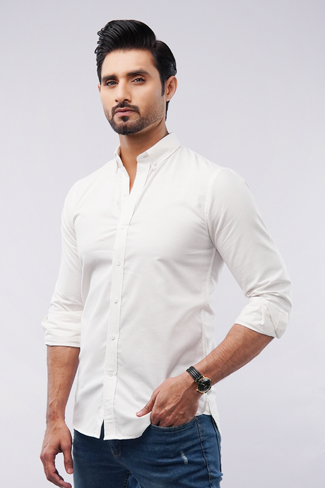 Premium White Oxford Shirt - Enhance Your Casual Chic!