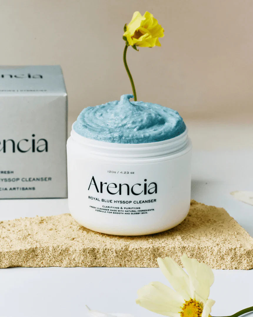 Arencia Fresh Royal Blue Hyssop Cleanser 120g for calm skin
