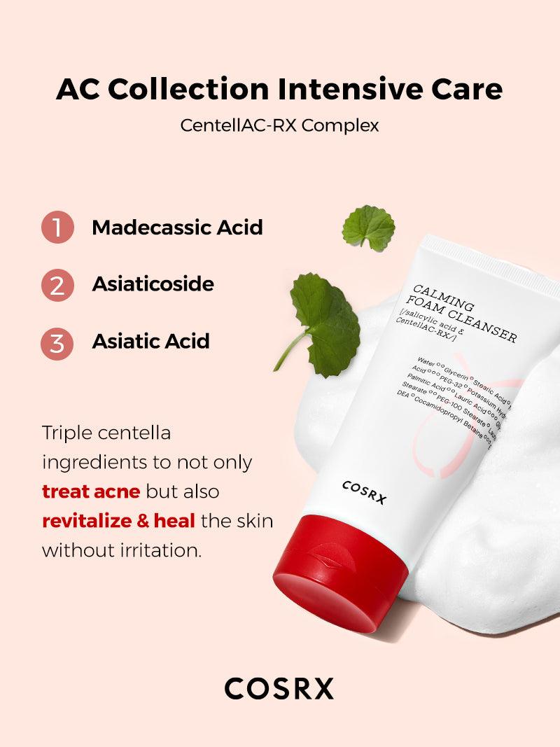 Cosrx AC Collection Calming Foam Cleanser for acne-prone skin