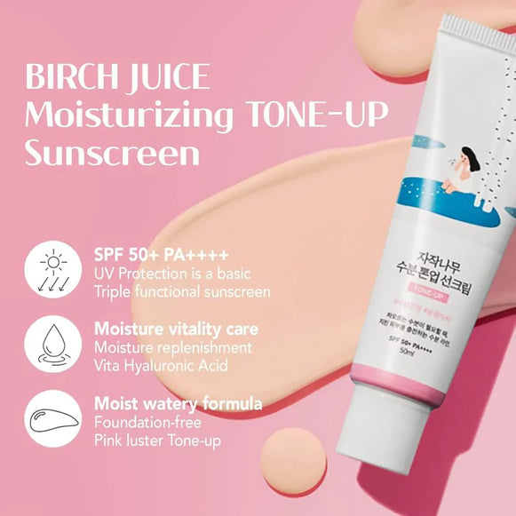 Round Lab Birch Juice Tone-Up Sunscreen for bright skin
