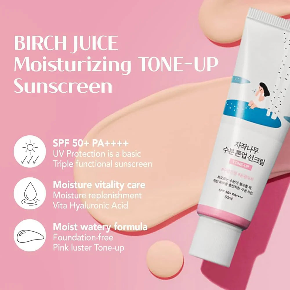 Round Lab Birch Juice Tone-Up Sunscreen for bright skin