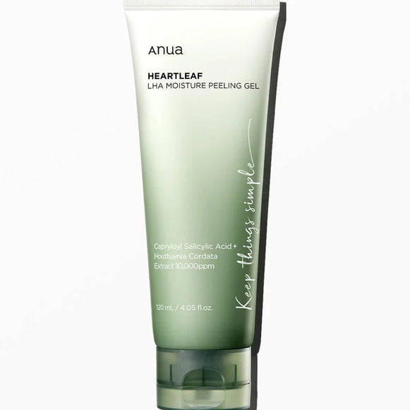 "Anua Heartleaf, LHA Moisture Peeling Gel, exfoliation gel, Korean skincare, gentle peeling, skincare gel"