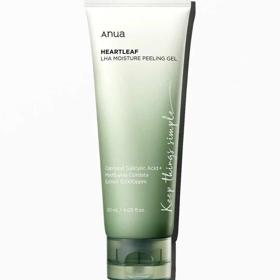 "Anua Heartleaf, LHA Moisture Peeling Gel, exfoliation gel, Korean skincare, gentle peeling, skincare gel"