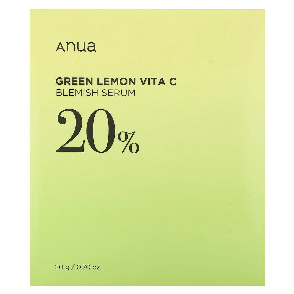 Anua Green Lemon Vita C Blemish Serum 20%