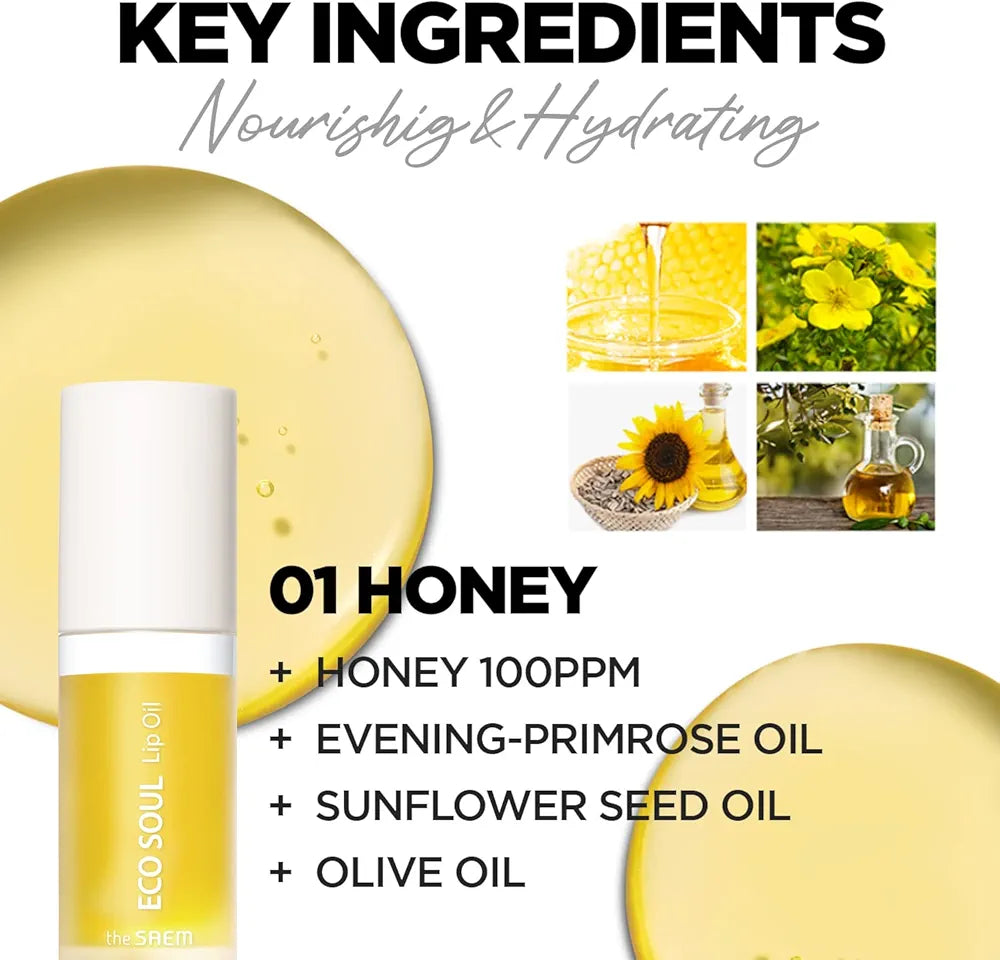 THESAEM Eco Soul Lip Oil for glossy, nourished lips