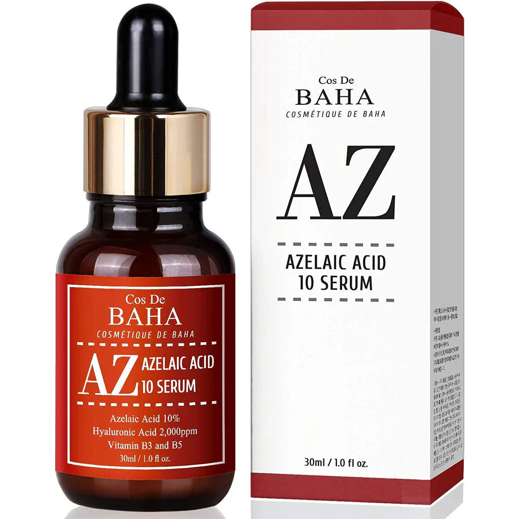 "Cos de Baha, Azelaic Acid, acne serum, skin brightening, skincare, dark spot treatment, Korean serum"