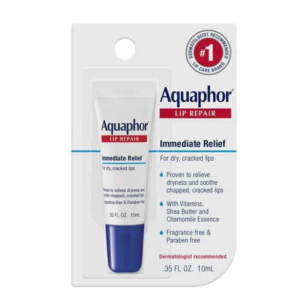 "Aquaphor Lip Repair, Lip Balm, Dry Lips Repair, moisturizing lip balm, cracked lips, lip care, healing lips"