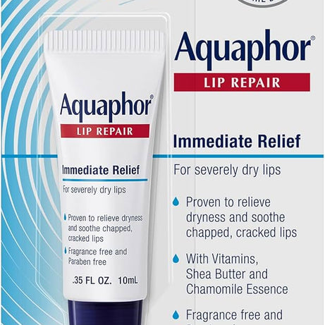 "Aquaphor Lip Repair, Lip Balm, Dry Lips Repair, moisturizing lip balm, cracked lips, lip care, healing lips"
