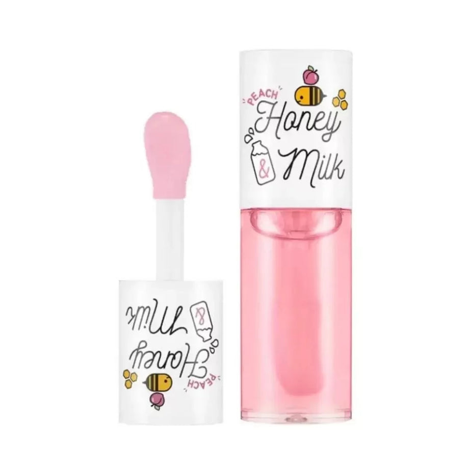"A'PIEU Lip Oil, Peach Lip Oil, Honey Milk Lip Oil, moisturizing, soft lips, lip care, Korean lip products"