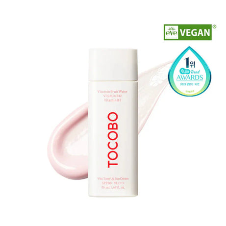 Tocobo Vita Tone Up Sun Cream SPF50+ PA++++ for bright and protected skin